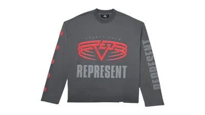 Pre-owned Represent Men's  Mlm100365  Living Legacy Tour Long Sleeve Tee Shirt In Grey In Gray