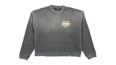 Pre-owned Represent Men's  Mlm100367  Angel Border Sweatshirt In Black