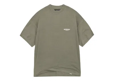 Pre-owned Represent Men's  Owners Club T-shirt In Olive
