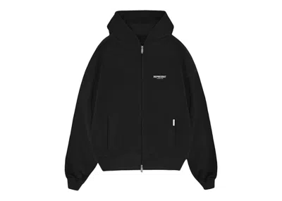 Pre-owned Represent Men's  Owners Club Zip Hoodie In Black