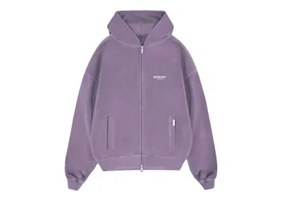 Pre-owned Represent Men's  Owners Club Zip Hoodie In Vintage Violet In Purple