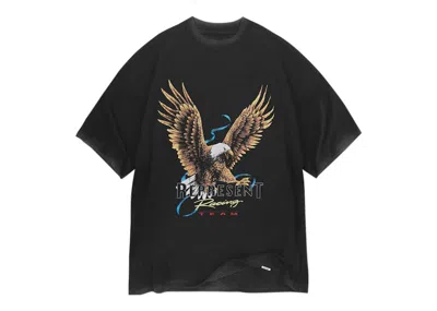 Pre-owned Represent Men's  Racing Team Eagle T-shirt In Vintage Black