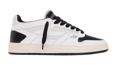 Pre-owned Represent Men's  Reptor Low Sneakers In White/black In Multi