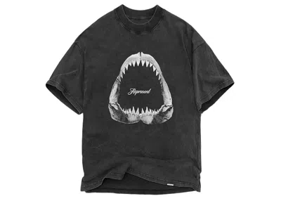 Pre-owned Represent Men's  Shark Jaws T-shirt In Vintage Grey