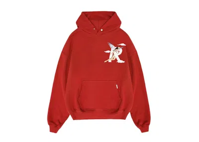 Pre-owned Represent Men's  Storms In Heaven Hoodie In Burnt Red