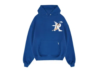 Pre-owned Represent Men's  Storms In Heaven Hoodie In Cobalt Blue