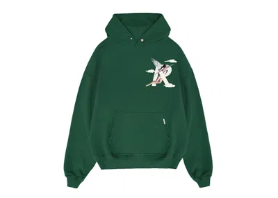 Pre-owned Represent Men's  Storms In Heaven Hoodie In Racing Green