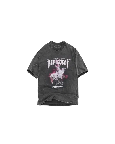 Pre-owned Represent Men's  Take Me Higher T-shirt In Shirt Vintage Grey