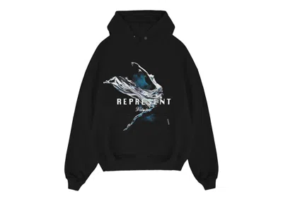 Pre-owned Represent Men's  Vitesse Hoodie In Jet Black