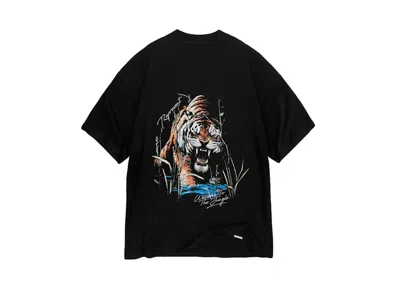 Pre-owned Represent Men's  Welcome To The Jungle T-shirt In Off Black