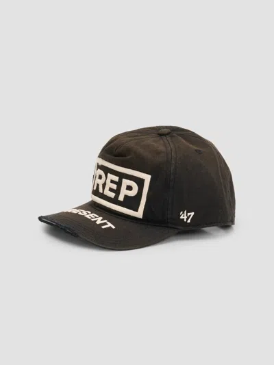 Represent Men's Resent Box Logo Baseball Cap In Brown