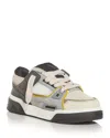Represent Mens Grey Mixed Studio Mix Low-top Leather Trainers Eur 43 / 9 Uk In Beige