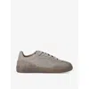 REPRESENT REPRESENT MEN'S TAUPE VIRTUS LEATHER LOW-TOP TRAINERS