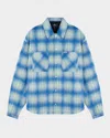 Represent Checked Jacket In Electric Blue