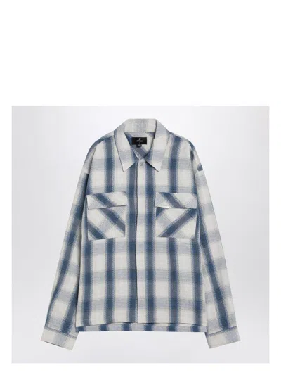 REPRESENT MEN'S TEXTURED FLANNEL SHIRT