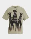 Represent T-shirt With Doberman Print In Green