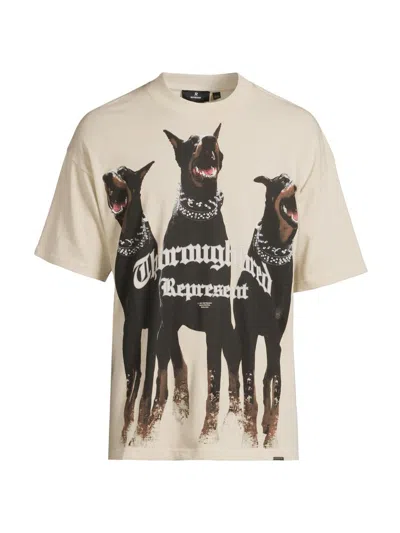 Represent Men's Thoroughbred Logo T-shirt In Animal Print