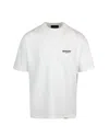 Represent Logo-embroidered Cotton T-shirt In White
