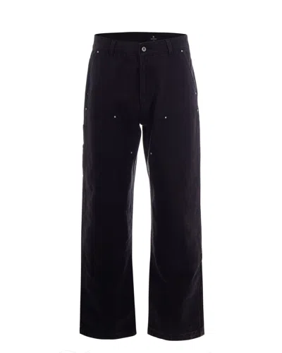 Represent Men's Washed Black Trousers