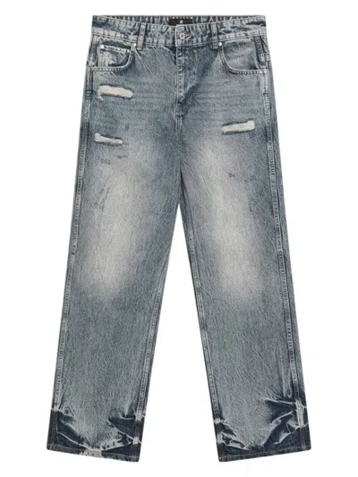 REPRESENT MEN'S WASHED JEANS WITH RIPS