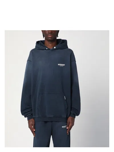 REPRESENT MEN'S WASHED OVERSIZED HOODED SWEATSHIRT