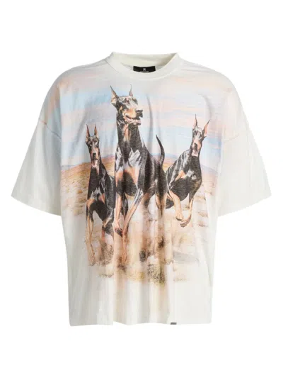 REPRESENT MEN'S WESTERN DOBERMAN CREWNECK T-SHIRT
