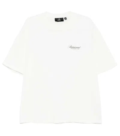 Represent Men White Crew Neck T-shirt