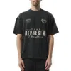 Represent World Championship Printed Cotton T-shirt In Stained Black
