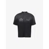 Represent Graphic Print Crewneck Short Sleeve T-shirt In Black