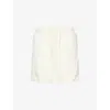 Represent Mens Panelled Relaxed-fit Knitted Shorts Antique White Xxl In Antique White