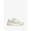 Represent Mesh And Suede Low-top Sneakers With Perforated Design