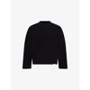 Represent Mens Embroidered-logo Waffle Cotton Top Black In Black