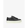 Represent Mens  Htn Tumble Mix Leather Low-top Trainers In Black