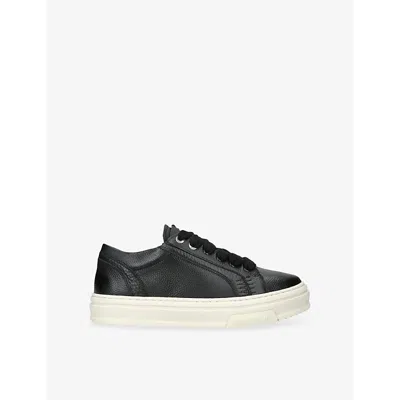 Represent Mens  Htn Tumble Mix Leather Low-top Trainers In Black