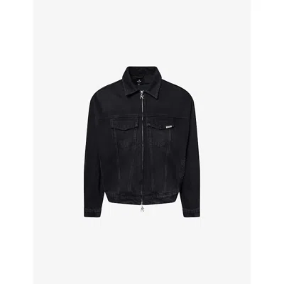 REPRESENT MENS REPRESENT LOGO-EMBELLISHED RELAXED-FIT DENIM JACKET