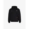 Represent 'patron Of The Club' Black Hoodie With Front And Back Logo Print In Black