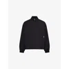 Represent Mens Quarter Zip Relaxed-fit Cotton-blend Jacket Black Xxl In Black