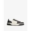 Represent Initial Leather Low-top Sneakers In Black