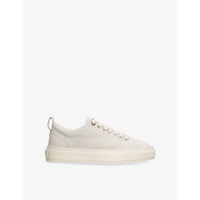 Represent Mens  Alpha 2.0 Suede Low-top Trainers In Bone
