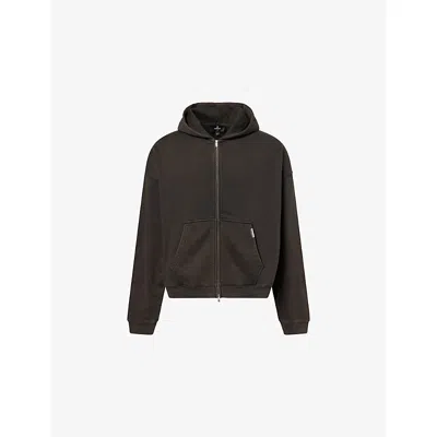 Represent Mens Coffee Initial Zip-up Cotton Hoody Xl In Brown