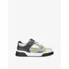 Represent Mens Grey Mixed Studio Mix Low-top Leather Trainers Eur 43 / 9 Uk In Grey Mixed