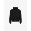 Represent Mens Black Initial Two-slip-pockets Relaxed-fit Cotton-jersey Hoody In Black