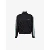 Represent Mens Embroidered-logo Striped-taped Woven Track Jacket Jet Black Xl In Black