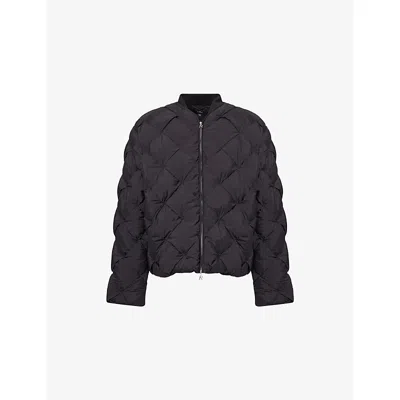 REPRESENT MENS JET BLACK PILLOW QUILTED PUFFER JACKET XL