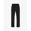 Represent Mens Jet Black Relaxed-fit Piped Woven Trousers In Black