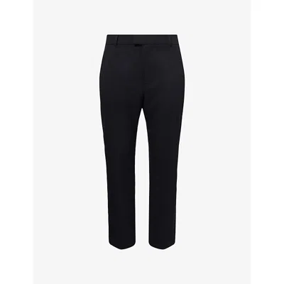 Represent Mens  Smoking Straight-leg Slim-fit Woven Trousers In Jet Black