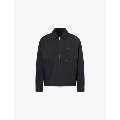 Represent Mens Midnight Logo-embellished Nylon Jacket In Blue