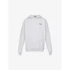 Represent Mens Ash Grey Black Owners' Club Graphic-print Relaxed-fit Cotton-jersey Hoody