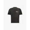 Represent Mens  24 Hour Service Graphic-print Cotton T-shirt In Black