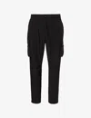 Represent Stretch Nylon Cargo Pant With Pockets In Black